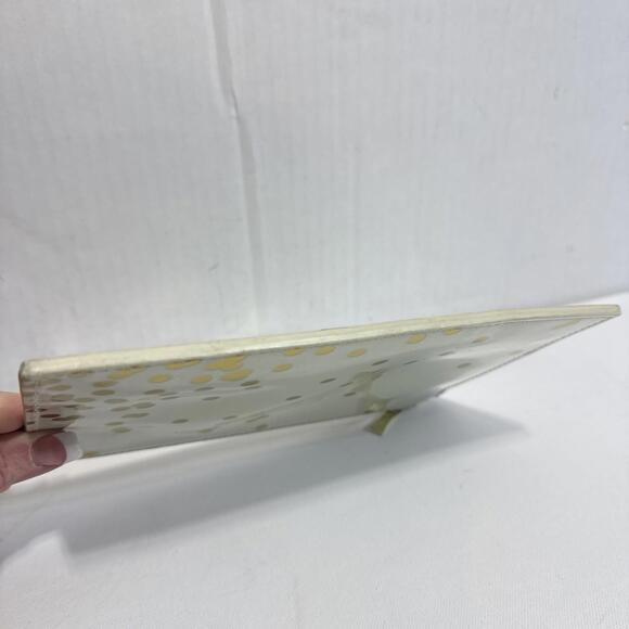 Kate Spade Pencil Pouch Polka Dot Cosmetic Case Travel Designer Cream Gold - Picture 6 of 10